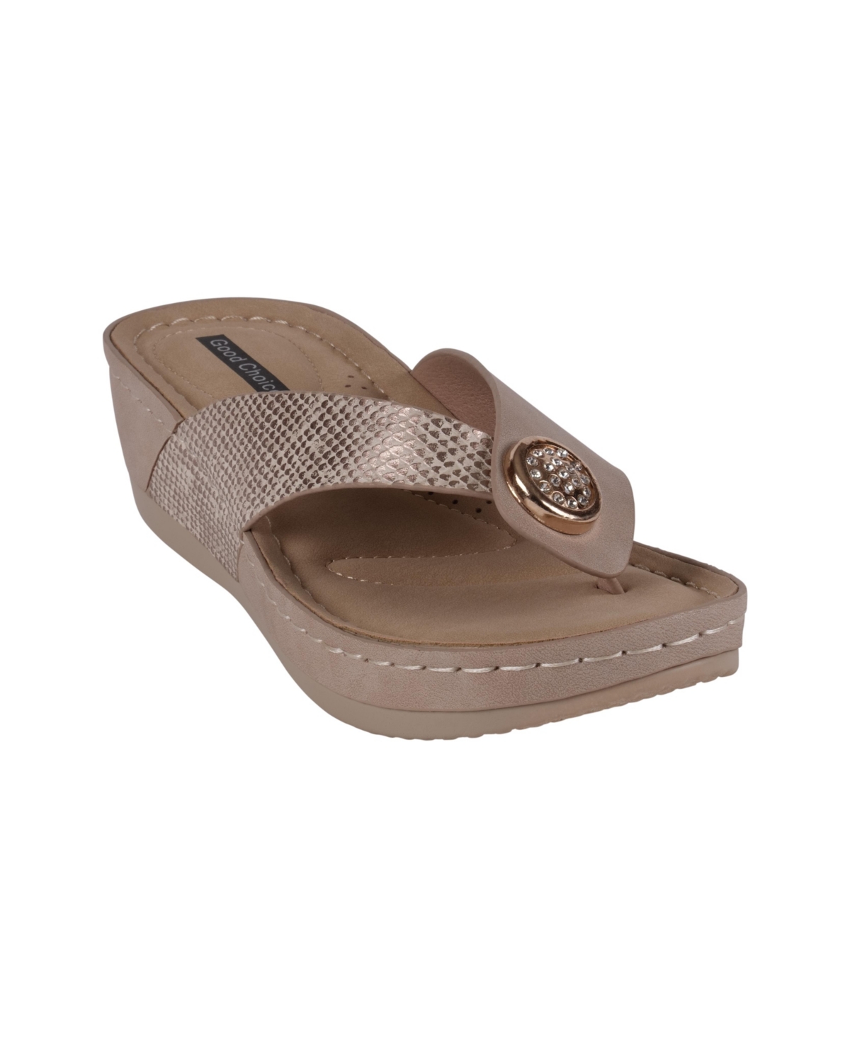 Women's Dafni Thong Wedge Sandals - Bronze