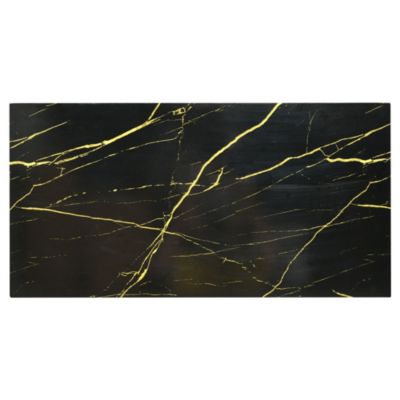 Modern Marble Top Coffee Table With Caster Wheels