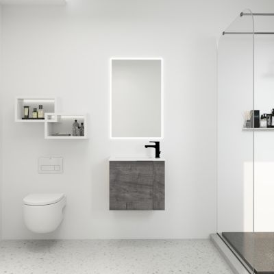  22" Floating Bathroom Vanity with Sink & Soft Close Door