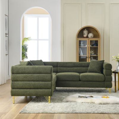 Streamdale 81.5" Oversized L-Shaped Sectional Sofa Cover - 5-Seater