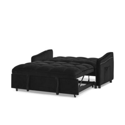 Streamdale Loveseat with Pull-out Bed, Adjustable Back & Pocket Arms