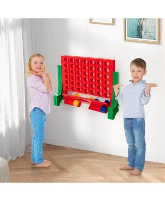 Wall Mounted or Tabletop Giant 4 in a Row Jumbo 4-to-Score Connect Game Set