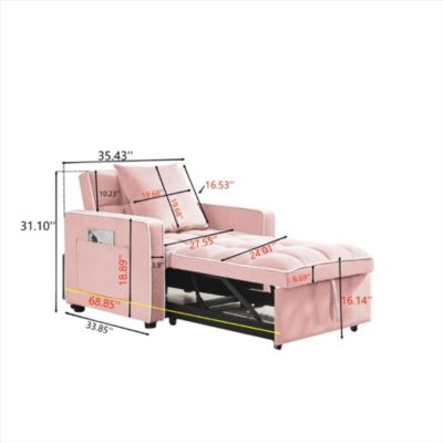 3-in-1 Folding Sofa Bed Chair