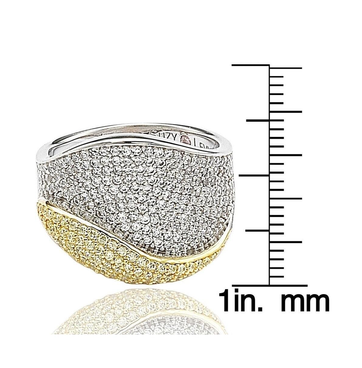 Suzy Levian New York Suzy Levian SterlingCubic Zirconia Pave Wave Ring - Silver