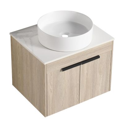Streamdale 24" Modern Design Float Bathroom Vanity With Ceramic Basin Set