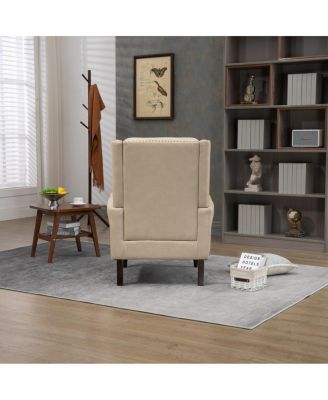 Streamdale Wood Frame Armchair, Modern Accent Chair Lounge Chair For Living Room