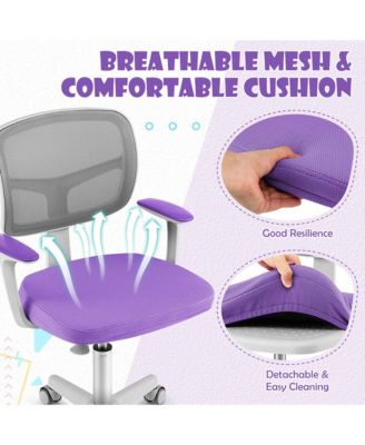 Auto Lock Kids Mesh Chair with Armrests Height Adjustable