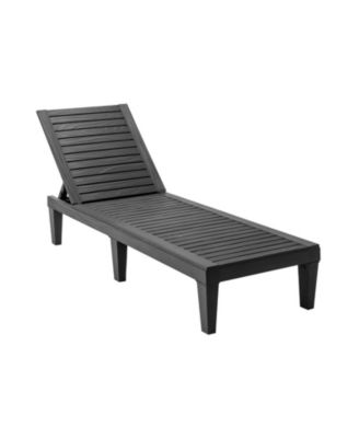 Outdoor Recliner Chair with 5-Position Adjustable Backrest