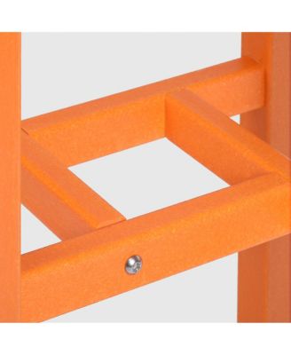 Outdoor Patio Counter Height Bar Stools Bistro Bar Table 4-Piece Set