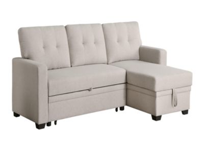 Streamdale Upholstered Pull Out Sectional Sofa With Chaise