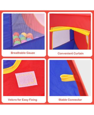 Portable Kid Baby Play House Indoor Outdoor Toy Tent Game Playhut With 100 Balls