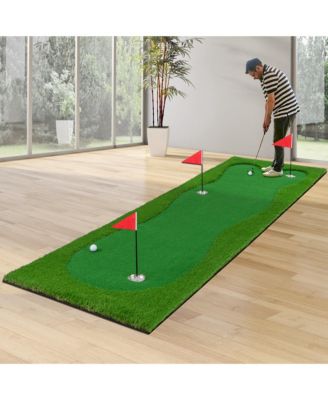 10 x 3.3 FT Golf Putting Green Professional Golf Training Mat with 2 Golf Balls