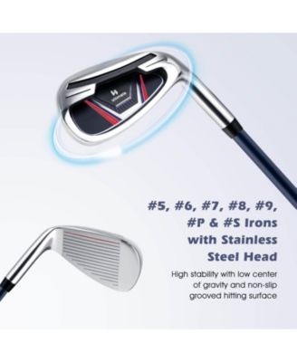 Men's Complete Golf Club Set Golf Club Package Set incl 460CC with Rain Hood