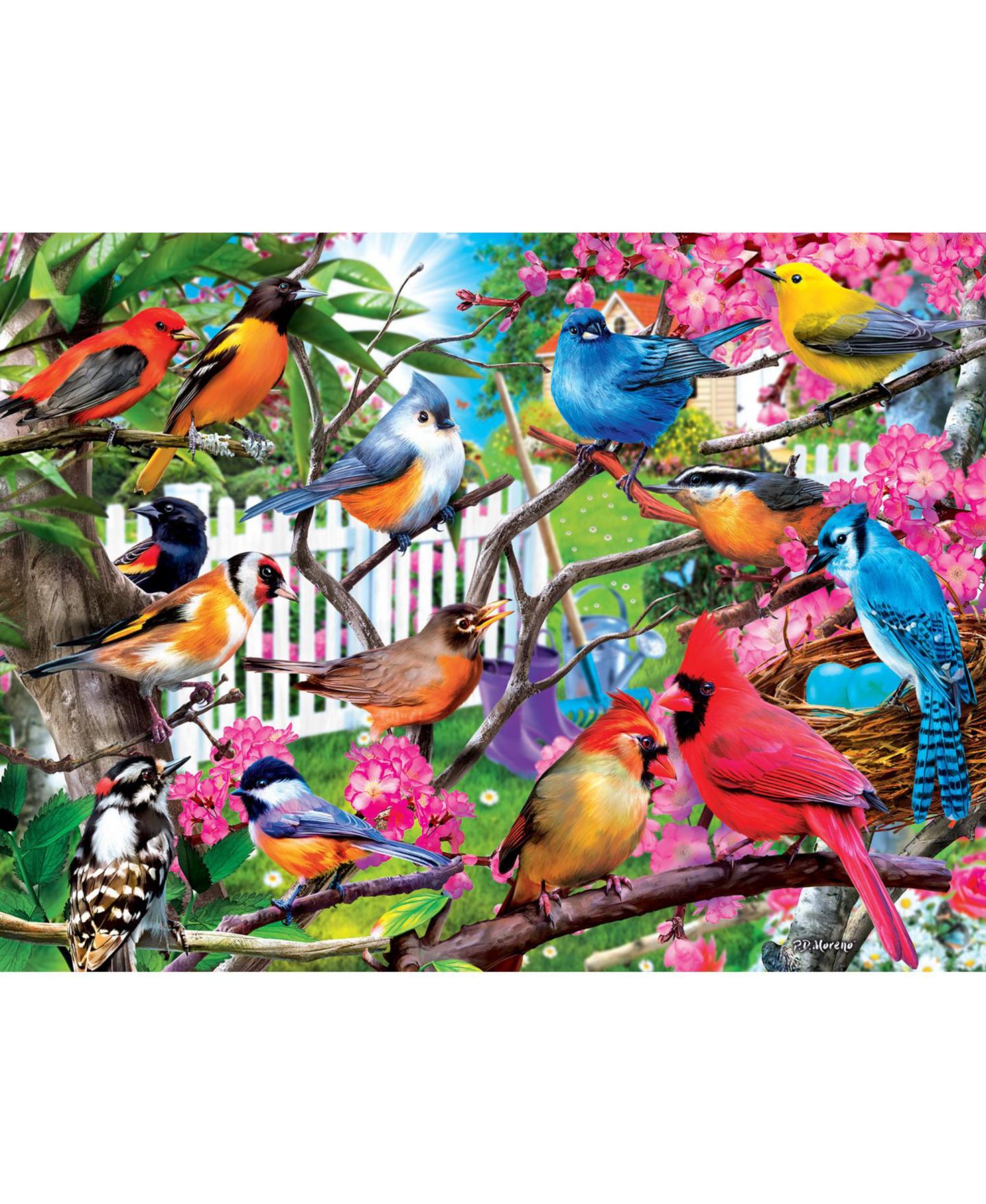 Детский пазл MasterPieces Puzzles Large-Piece Hidden in the Branches 300 Piece Puzzle, от 8 лет, цвет: Разноцветный — фото 3