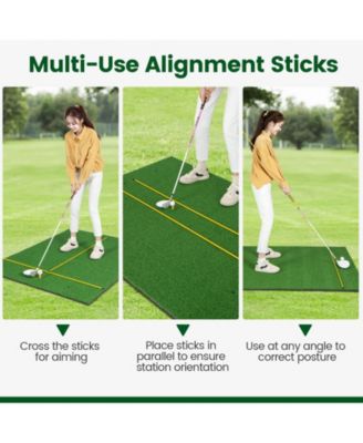 5 x 4 FT Golf Hitting Mat Artificial Indoor Outdoor Turf Golf Training Mat 27 mm