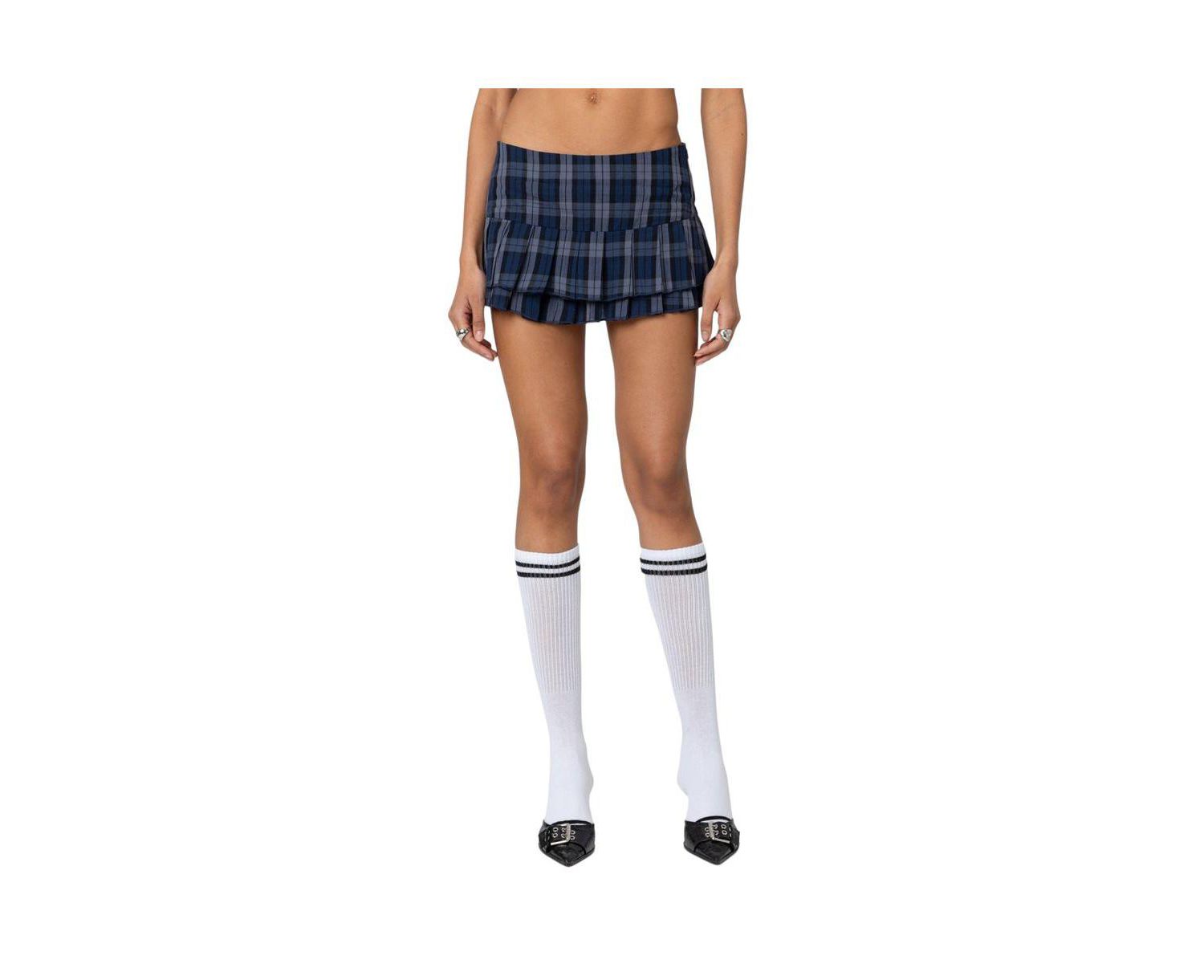 Women's Ara Plaid Pleated Skirt