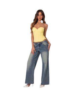 Women's Magda Low Rise Acid Wash Jeans