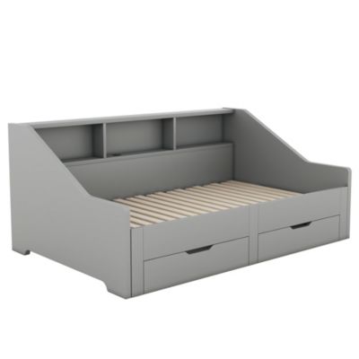 Streamdale Twin-to-King Daybed Frame with Storage and Charging