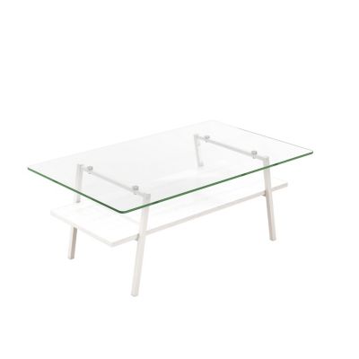 Metal and Glass Coffee Table
