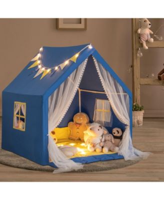 48 x 42 x 50 Inch Large Play Tent with Washable Cotton Mat Holiday Birthday Gift for Kids