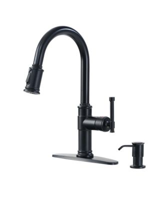 Pull-out Kitchen Faucets Single Hole Kitchen Faucets with Soap Dispenser