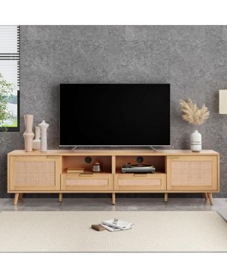 Modern Farmhouse TV Stand for 85" TVs