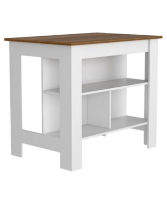 Spacious Kitchen Workstation with Ample Storage and Prep Room