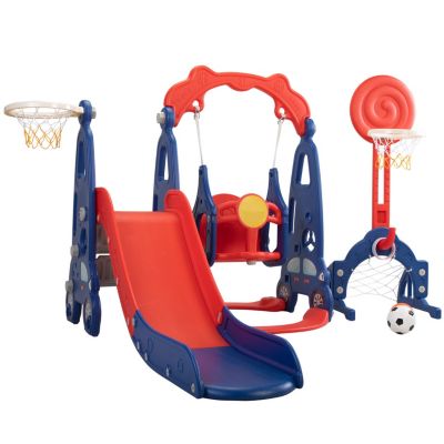Streamdale Toddler Playset Slide, Swing, Ball Games (5-in-1)