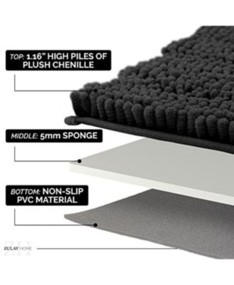 Soft Shaggy Bathroom Rug 47x17 inch