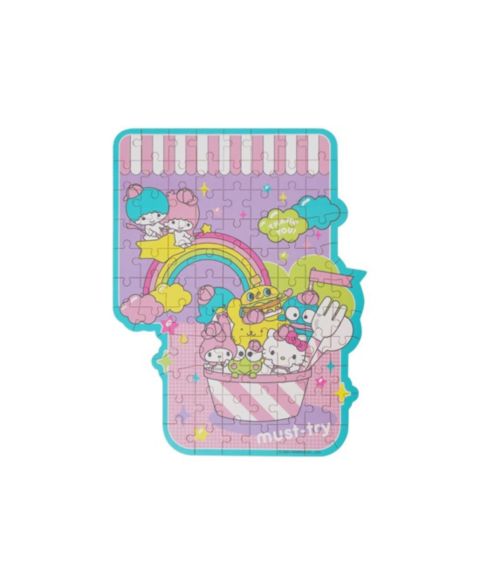 Детский пазл Flash Popup Wooden Hello Kitty and Friends Sanrio Carnival 88-Piece Jigsaw Puzzle, Ages 8+
