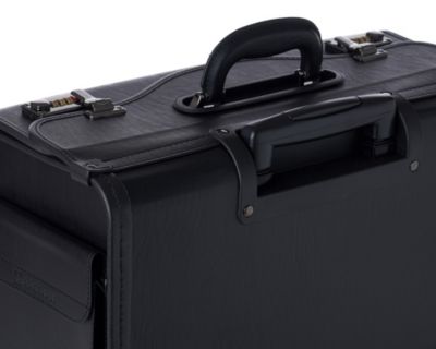 19 Wheeled Briefcase Rolling Case Sales Sample Pilot Lawyer Attache