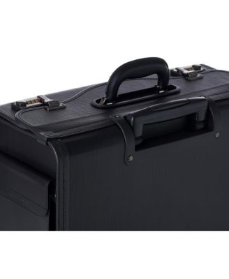 19 Wheeled Briefcase Rolling Case Sales Sample Pilot Lawyer Attache