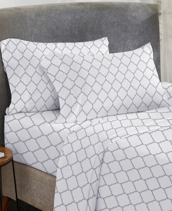 California Design Den Printed Floral 100 Organic Cotton Percale King