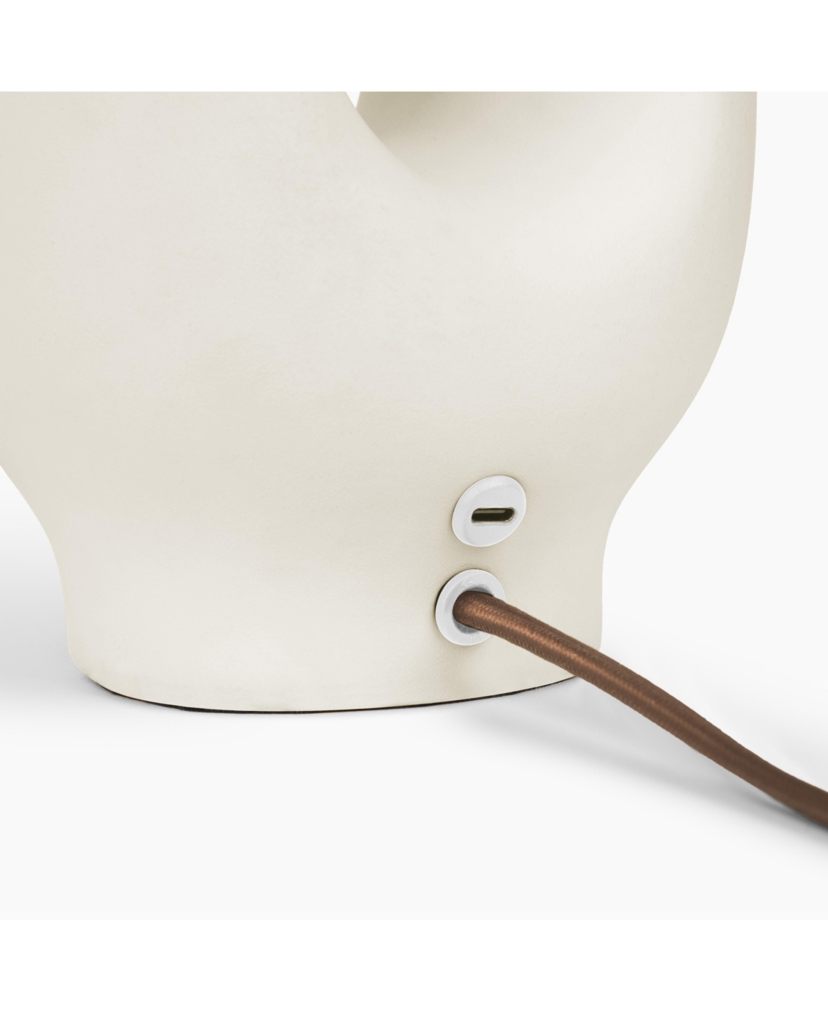 Brightech Artemis 22" Ceramic Led Table Lamp with Usb-c Charging Port