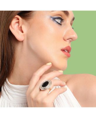 Women's Oval Cocktail Ring