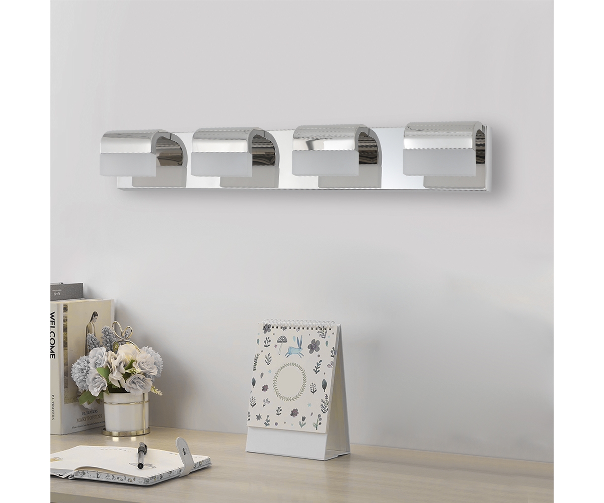 Streamdale Furniture Modern Bathroom Vanity Lighting 4-Light Led Vanity Lights Over Mirror Bath Wall Lighting