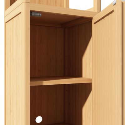 Streamdale  Furniture 14 inches/ 1 Count Bamboo Storage Cabinet for Bathroom and Living Room