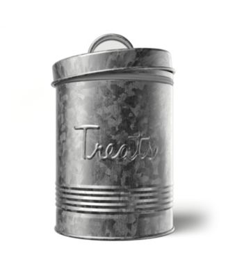 Retro Metal Storage Canister Treats Jar, 72 Ounces
