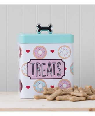 Barkers Dozen Metal Treats Canister with Push Top Lid, 96 oz.