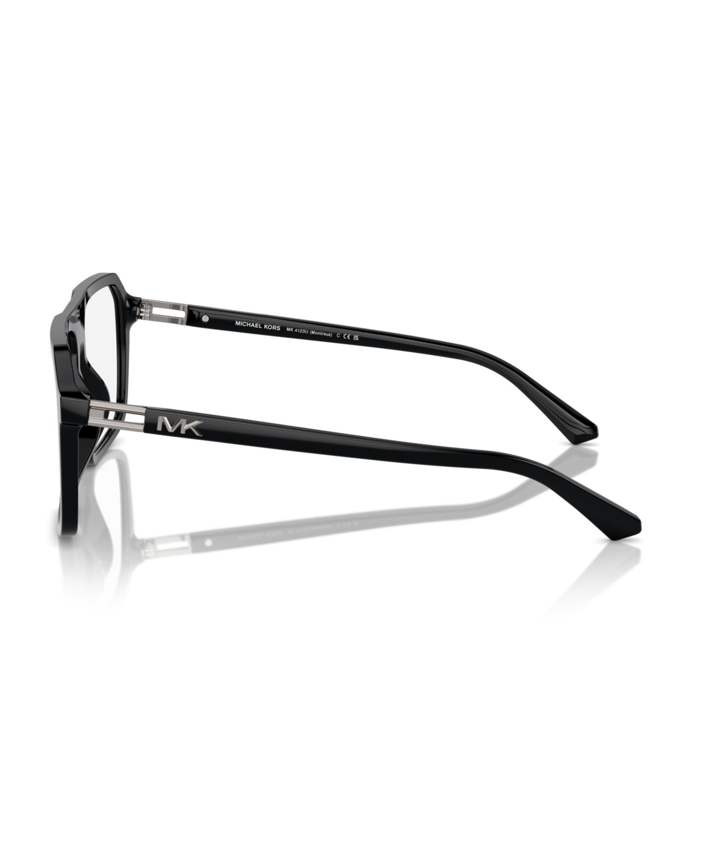 Мужские очки Michael Kors Man Square Plastic MK4123U Montreux Eyeglasses, цвет: Чёрный — фото 2