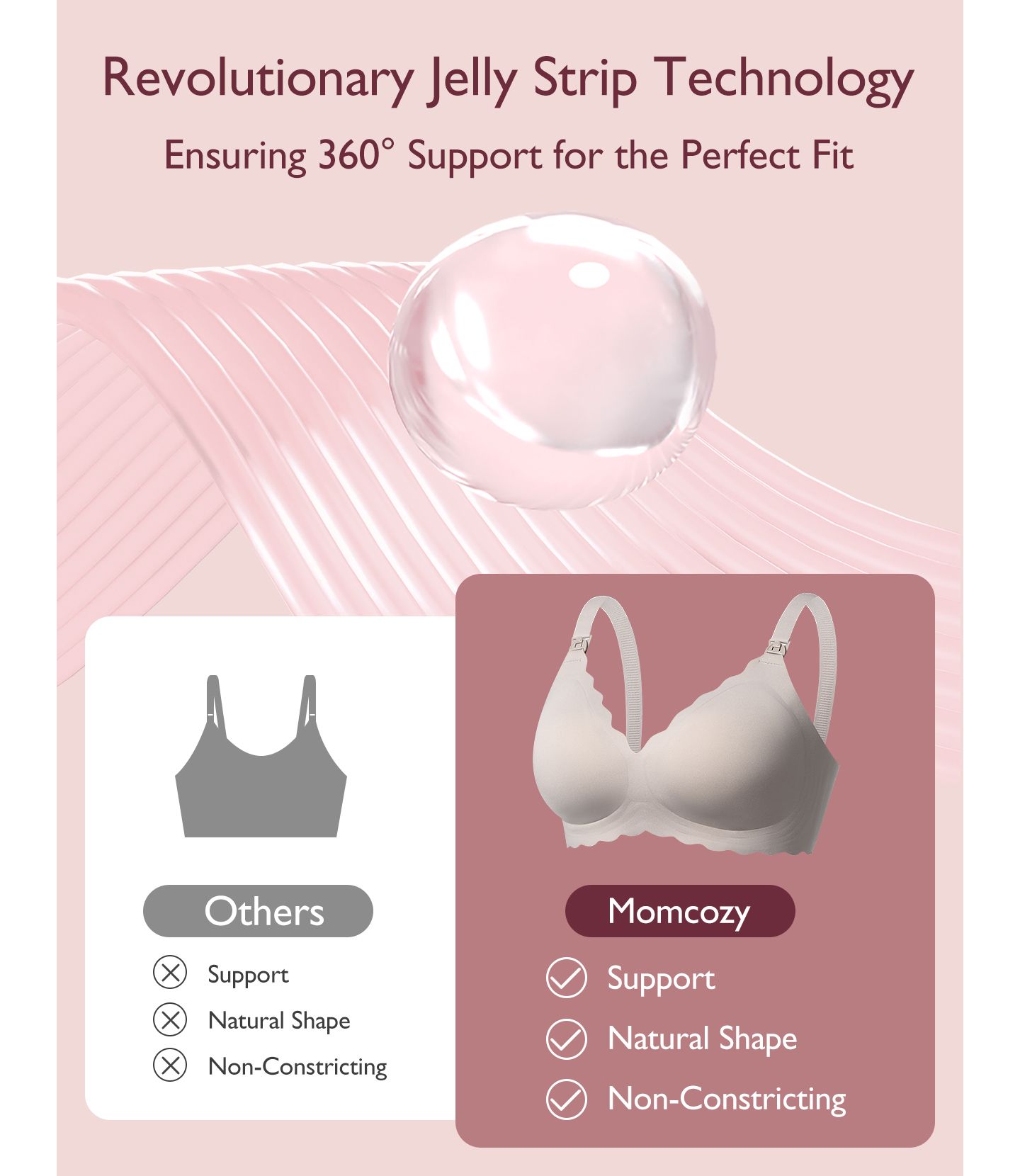 Бра Maternity Jelly — Momcozy, цвет: Коричневый — фото 2