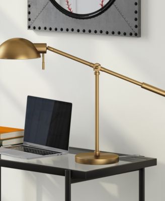 Dexter 23.25" Tall Boom Arm Table Lamp with Metal Shade