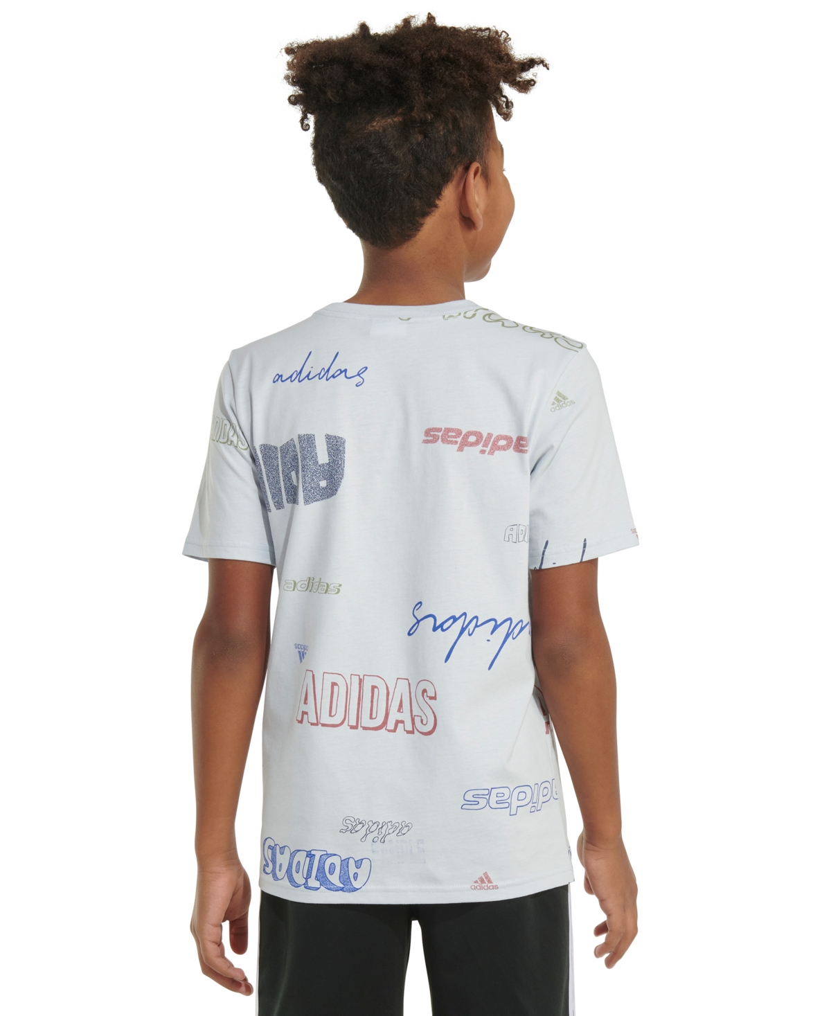 adidas Big Boys Cotton Short-Sleeve Printed Lineage Love T-Shirt