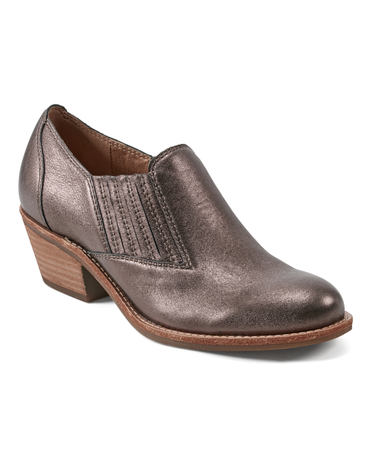 EARTH WOMEN'S JALIN BLOCK HEEL SLIP-ON CASUAL BOOTIES 