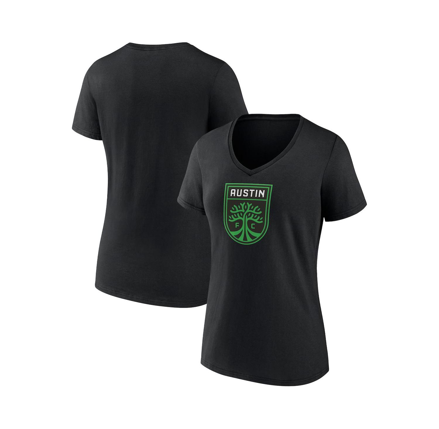 Women's Austin FC Logo V-Neck T-Shirt