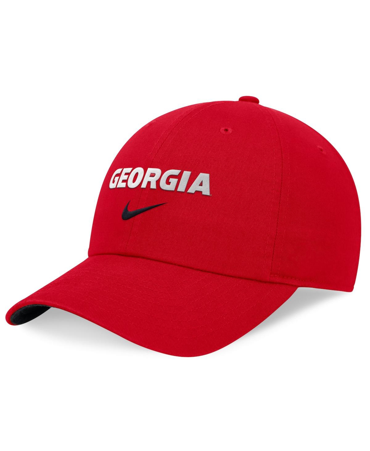 Nike Men's And Women's Red Georgia Bulldogs 2024 Sideline Club Adjustable Hat