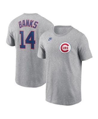 Nike Men s Ernie Banks Heather Chicago Cubs Cooperstown Collection Fuse Name Number T Shirt Macy s