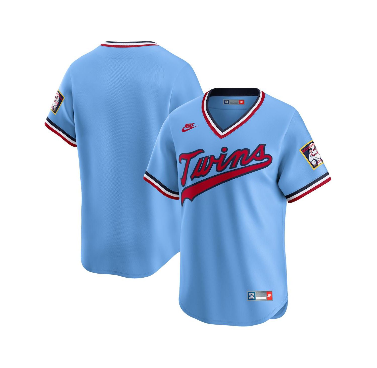 Men's Light Blue Minnesota Twins Cooperstown Collection Limited Jersey