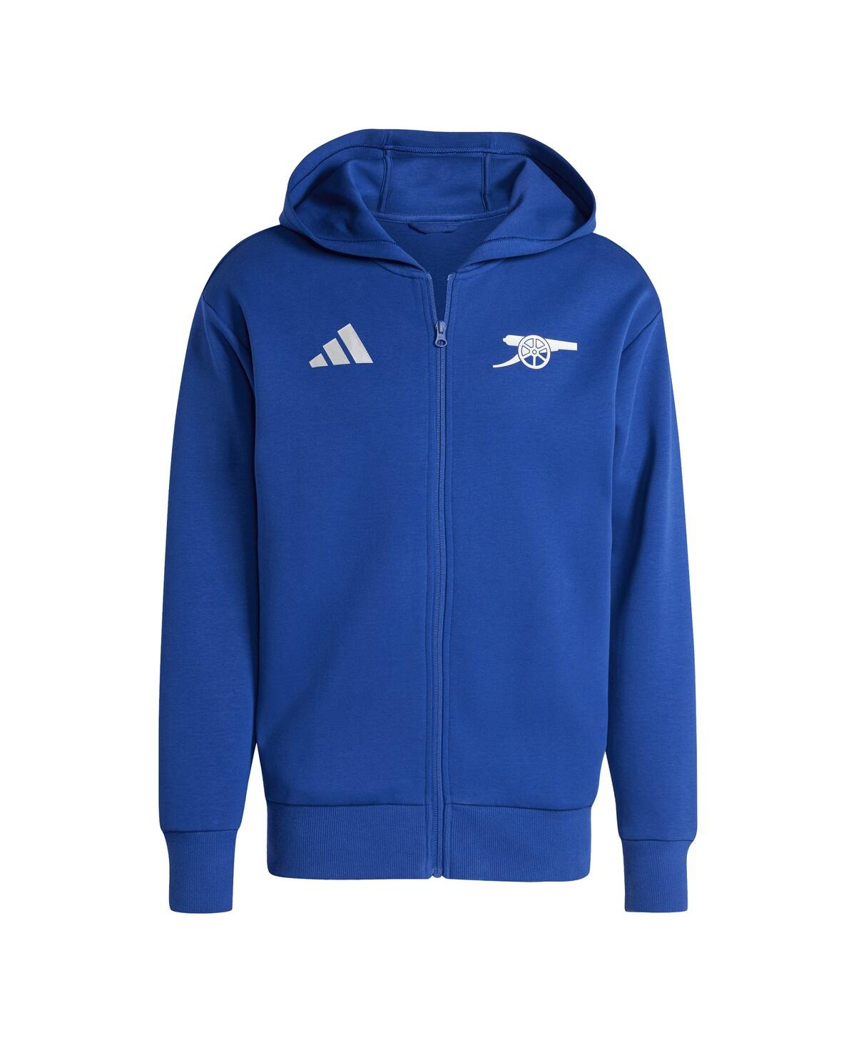 Adidas Originals Men's Blue Arsenal Anthem Full-zip Hoodie