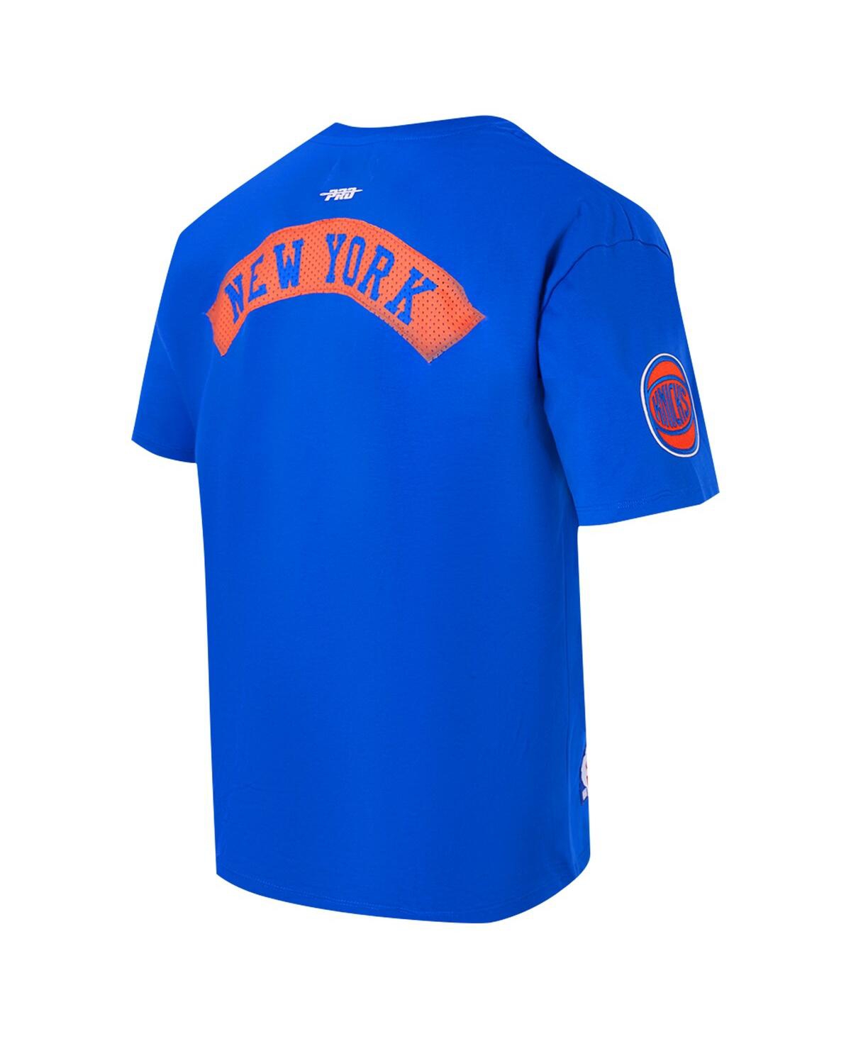 Pro Standard Men's Royal New York Knicks Made To Play Drop Shoulder T-shirt In Royal